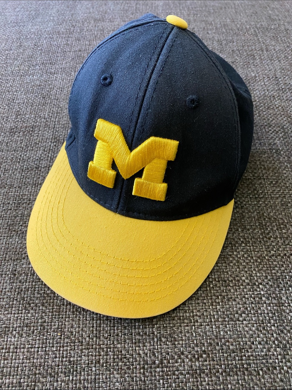 Kids Unisex University of Michigan Adjustable Baseball Hat, U of M Cap